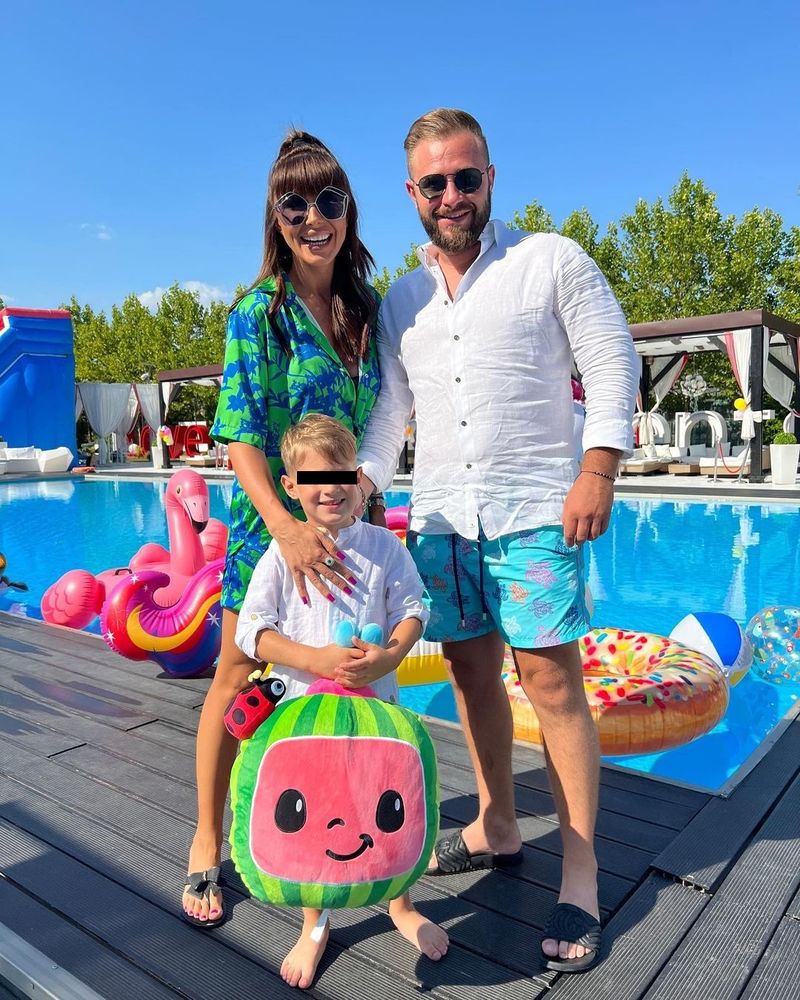 Ilinca Vandici și familia sa