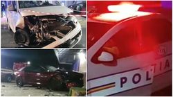 Un fost polițist din Teleorman s-a urcat beat la volan și a făcut praf două mașini. În celălalt vehicul se afla tot un om al legii, de la Rutieră