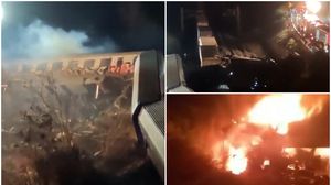 tragedie, grecia, accident feroviar, victime, trenuri lovite, vagon in flacari