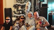 Giulia Anghelescu, Vlad Huidu și cei doi copii ai lor