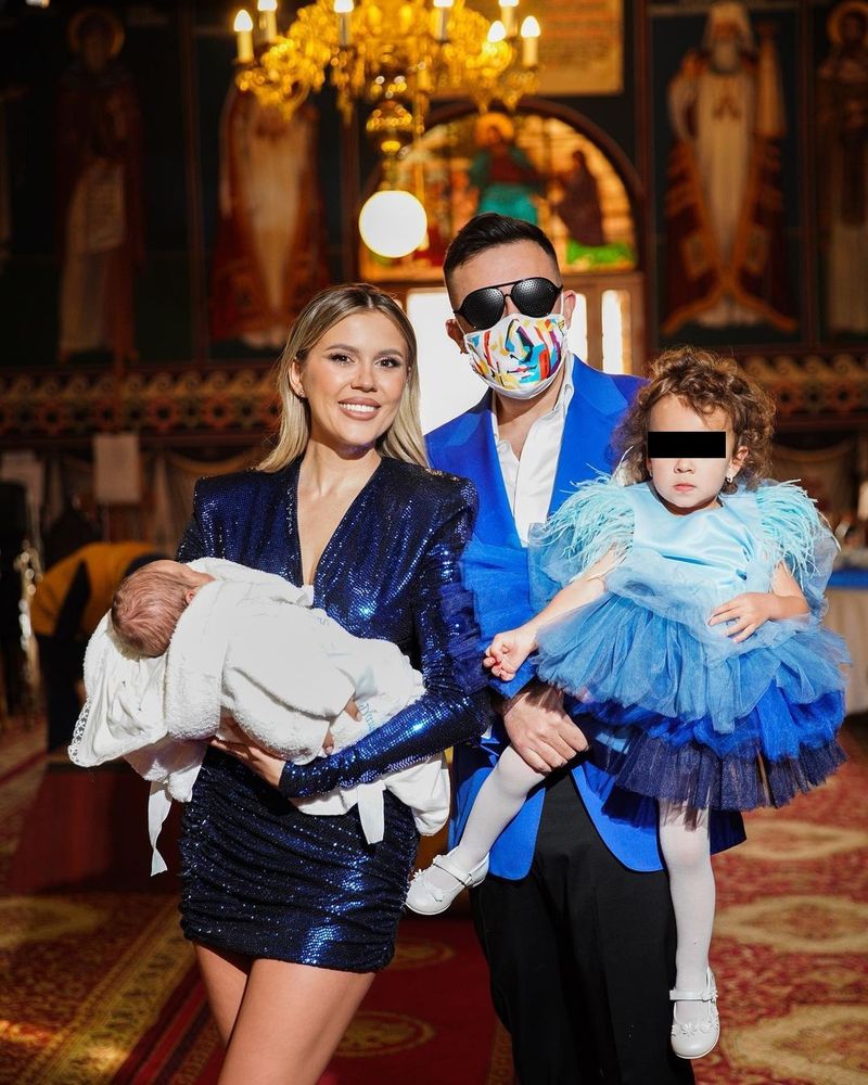 Emily Burghelea, soțul și copiii