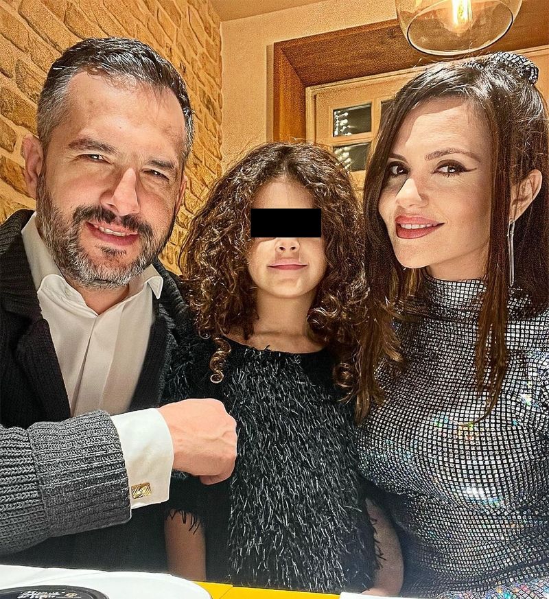 Cristina Șișcanu, Mădălin Ionescu și fiica lor, Petra