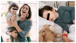 Lili Sandu și fiul ei 