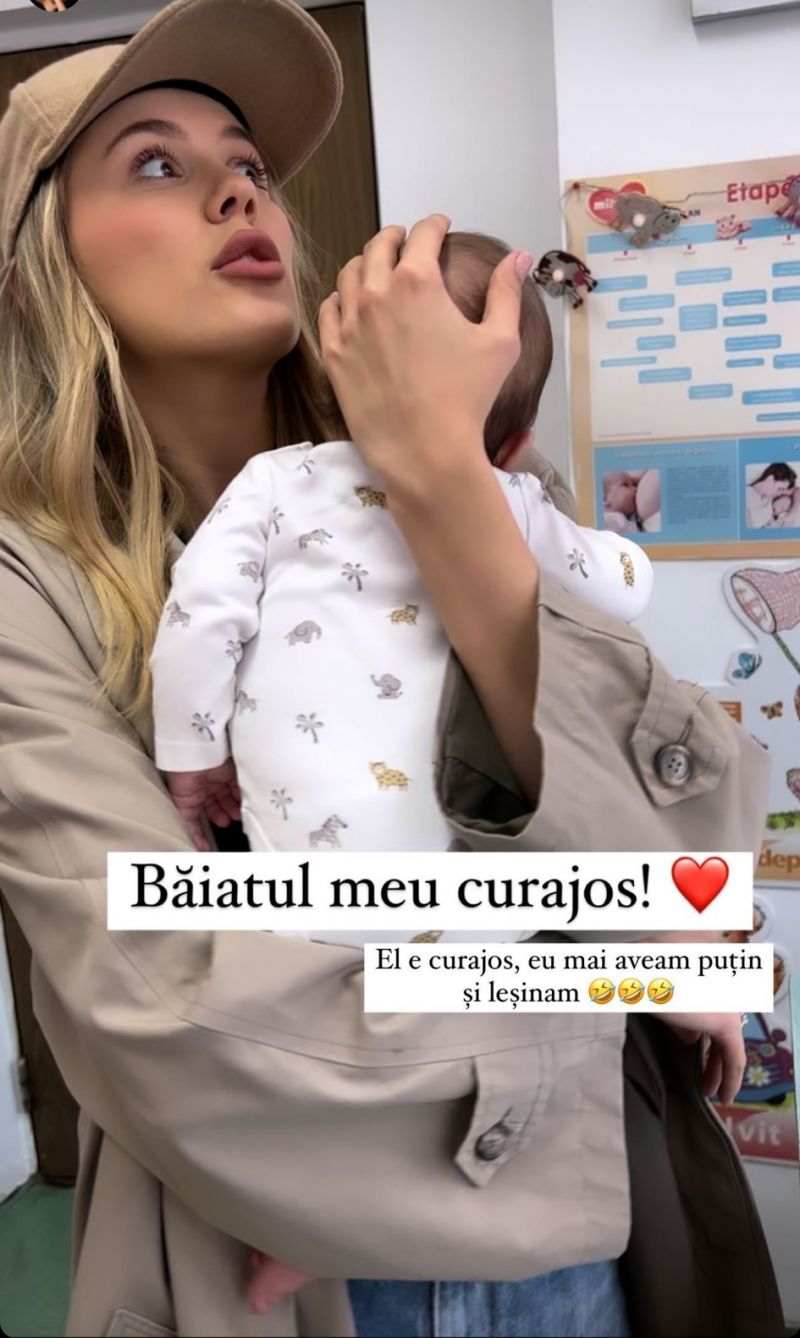  emily burghelea, fostă concurentă bravo ai stil, fiu, vaccin, medic