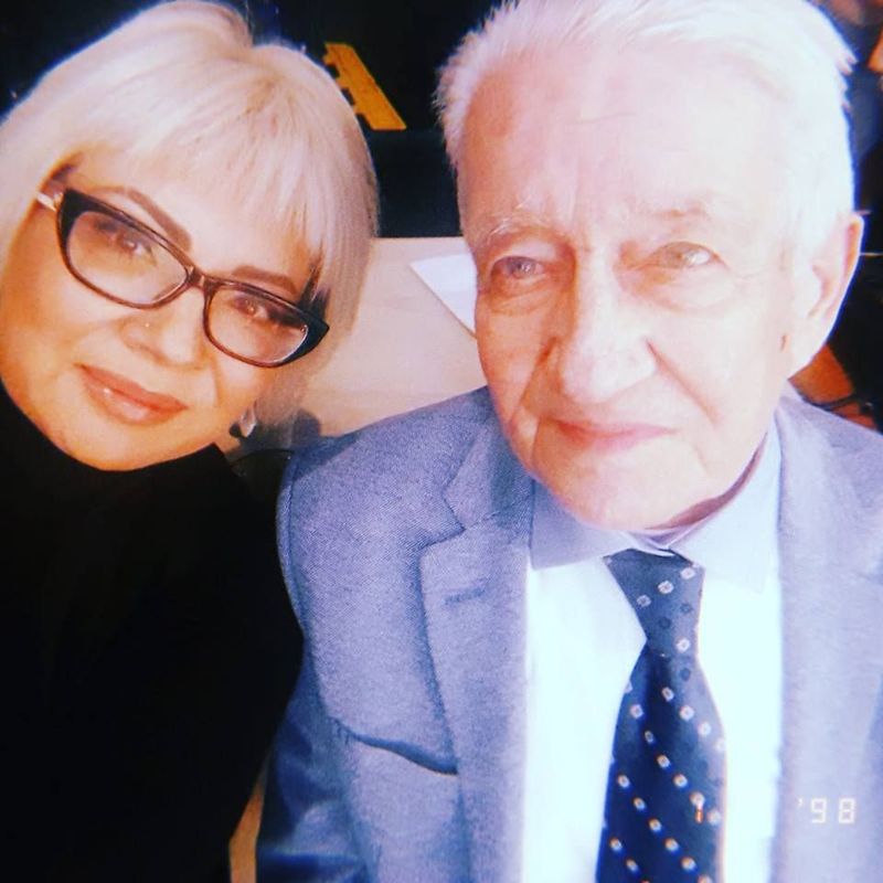 Catinca Roman și tatăl ei 
