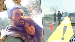 Benny Adegbuyi și soția lui, implicați într-un accident rutier grav! Mașina celor doi a fost făcută praf pe A2: „Este daună totală”