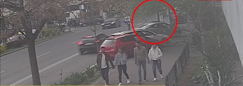 Momentul în care Monica Odagiu lovește cu mașina bărbatul de 35 de ani