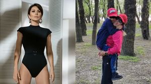 Carmen Brumă și fiul ei de 8 ani