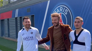 Leo Messi, viral după vizita lui David Beckham la PSG