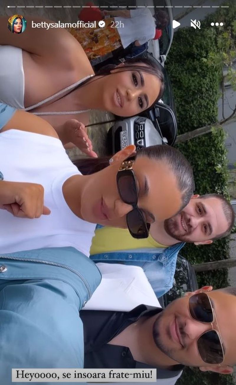 Betty Stoian, la cununia fratelui său