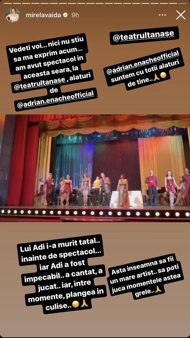 tatal lui adrian enache a murit