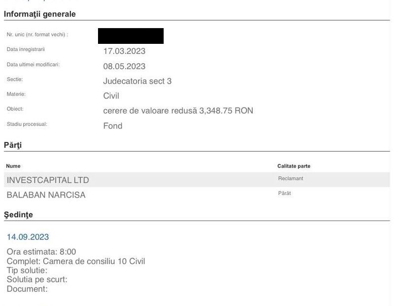 narcisa balaban are datorii mari