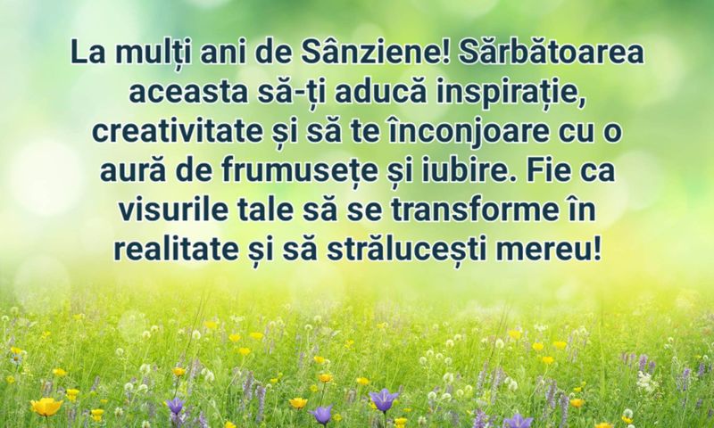 Urări de Sânziene 2023. Mesaje creștine la Nașterea Sfântului Ioan Botezătorul