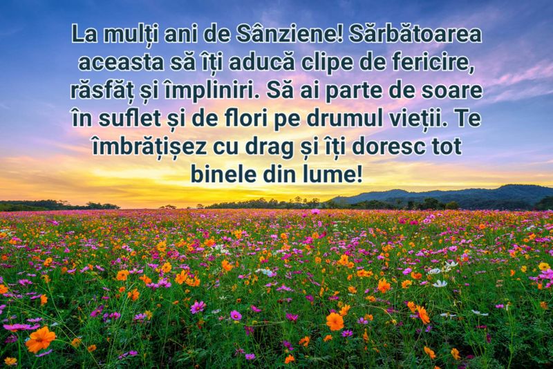 S&acirc;nziene 2023: Mesaje de La Mulți Ani