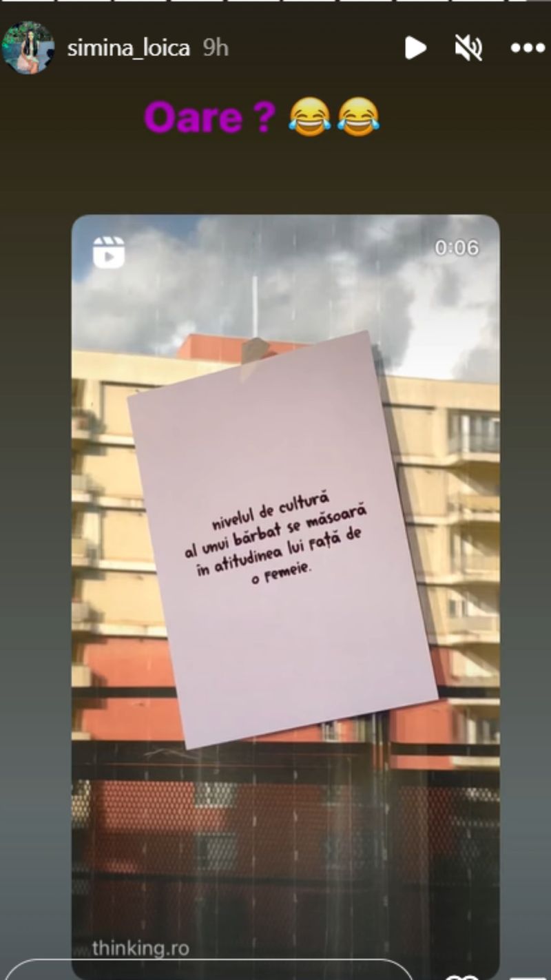 Postare InstaStory Simina Loica simina loica, alex bobicioiu, copil, mesaj, postare