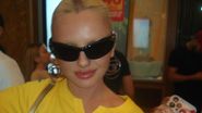 Alexandra Stan în tricoul lui George Pușcaș de la meciul Elveția - România, 2-2 