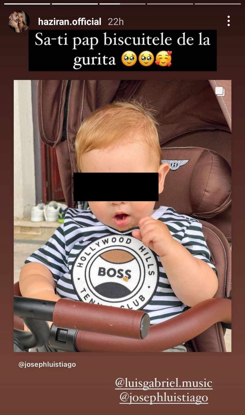 Haziran și Luis Gabriel, m&acirc;ndri de fiul lor