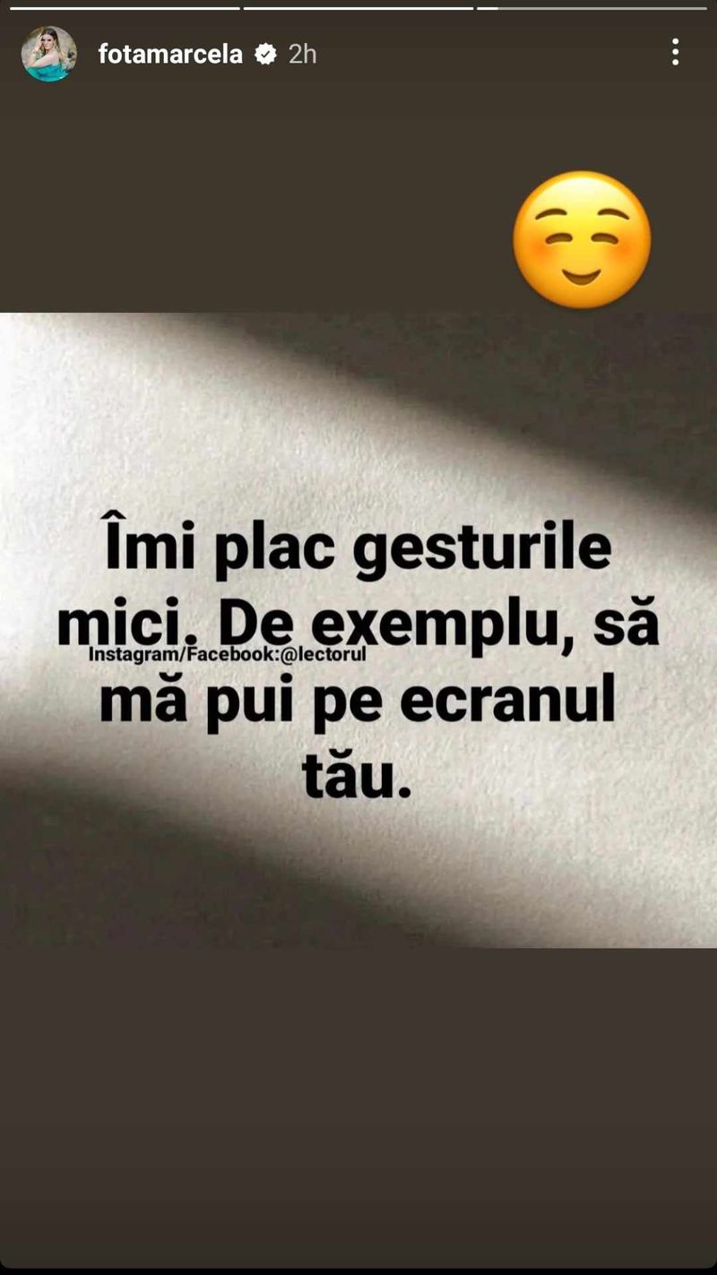 Marcela Fota, mesaj subtil pentru iubitul tinerel?
