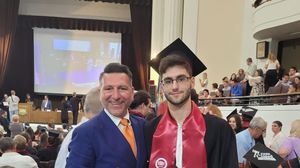 Christian Sabbagh, în culmea fericirii! Fiul său, Eduard, a absolvit Facultatea de Drept din cadrul Universității București