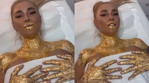 „Sunt foarte fericită” Anamaria Prodan, îmbrăcată în aur de 24K! Impresara a pus pe toată lumea pe jar cu ultima apariție