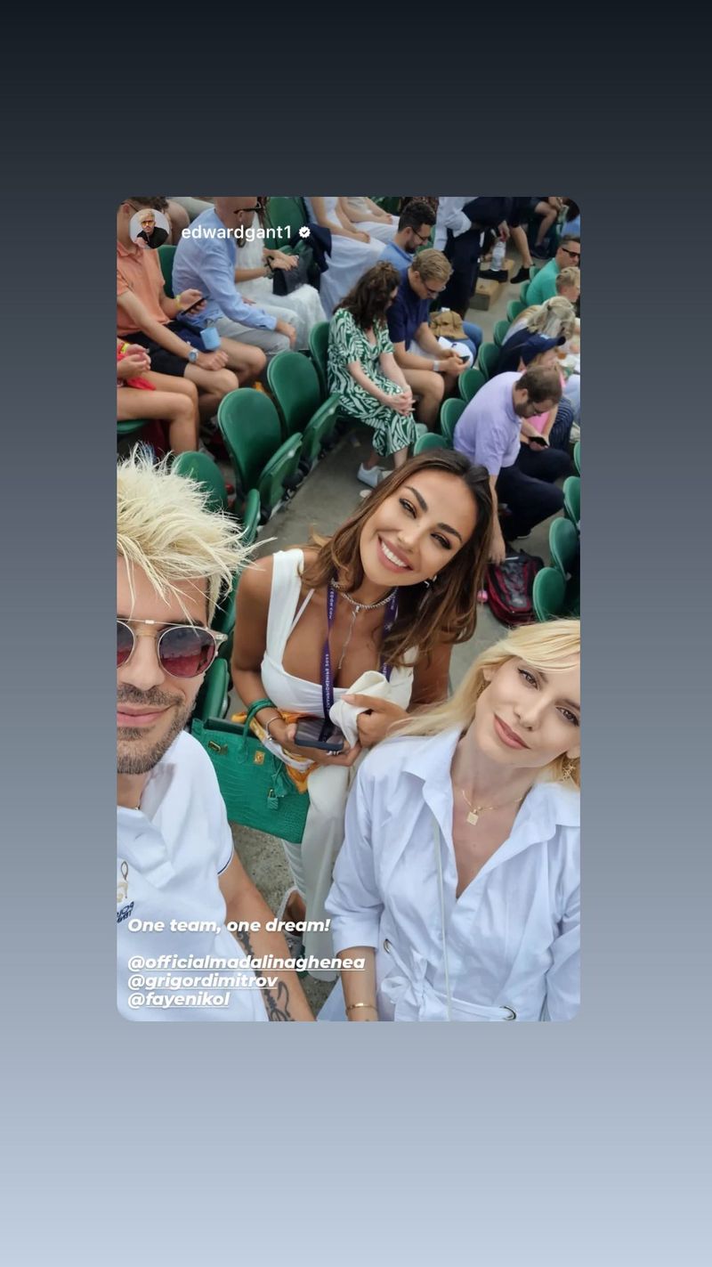Mădălina Ghenea (35 de ani) &icirc;l susține pe iubitul ei, Grigor Dimitrov (32 de ani), la Wimbledon