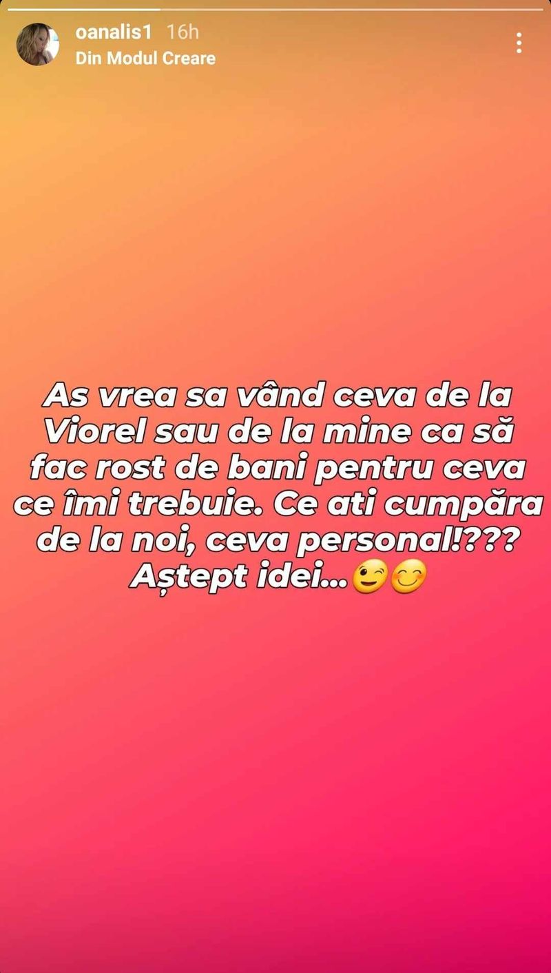 Gestul disperat la care a apelat Oana Lis pentru Viorel