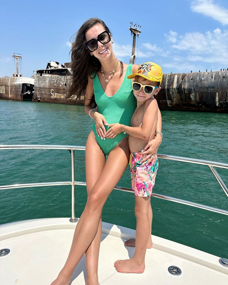 Georgiana Lobonț și fiul său