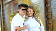 Marcela Fota și fiul ei din prima căsătorie, David