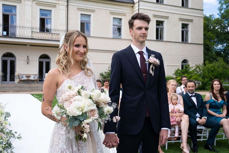 Markéta Vondroušová si soțul ei, Stepan Simek