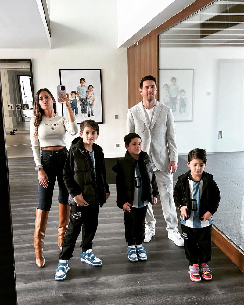 Antonela Roccuzzo și Leo Messi