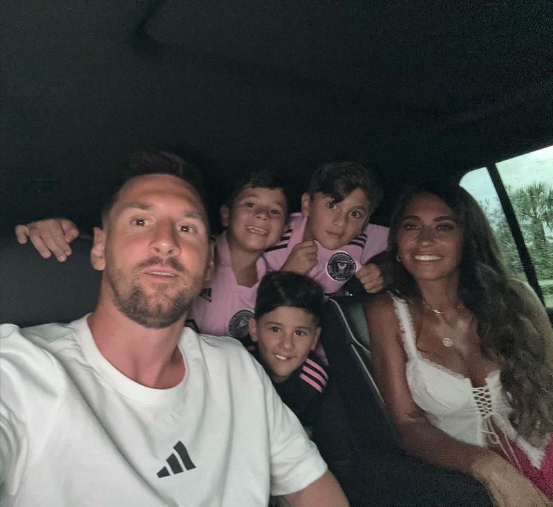 Antonela Roccuzzo și Leo Messi