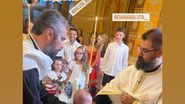 Alex Băluță și-a botezat copilul
