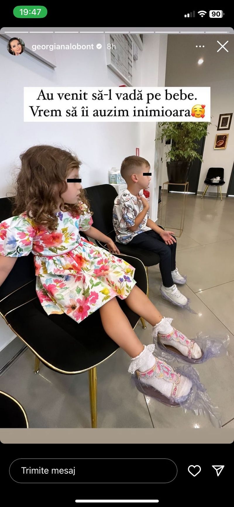 georgiana lobont, copil, sarcina, control