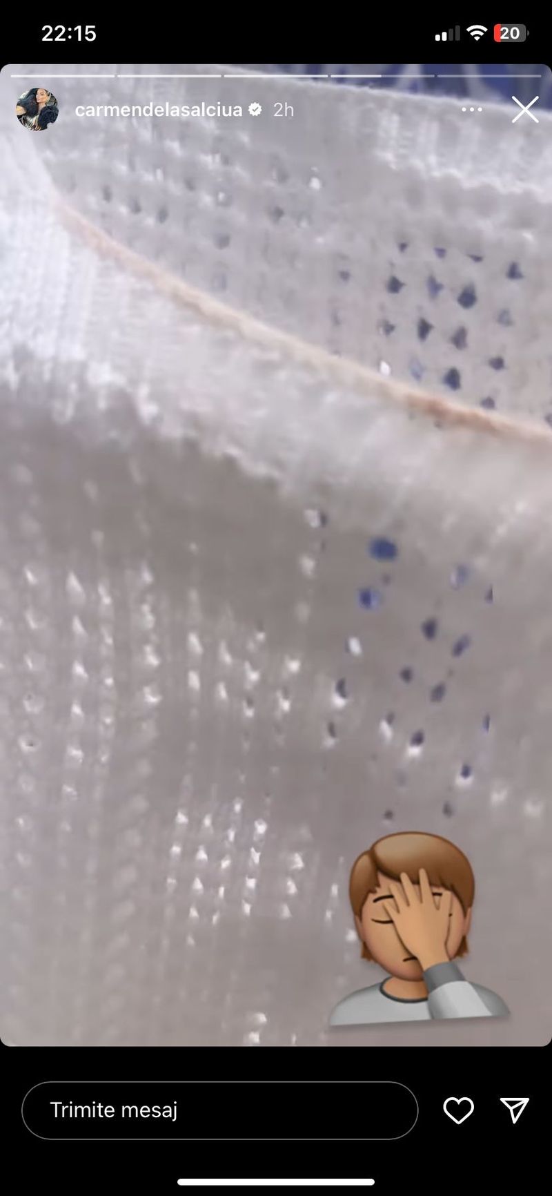 carmen de la salciua, anunt, instagra, revoltata