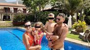 Georgiana Lobonț împreună cu soțul ei, Rareș Ciciovan și cei doi copii ai lor