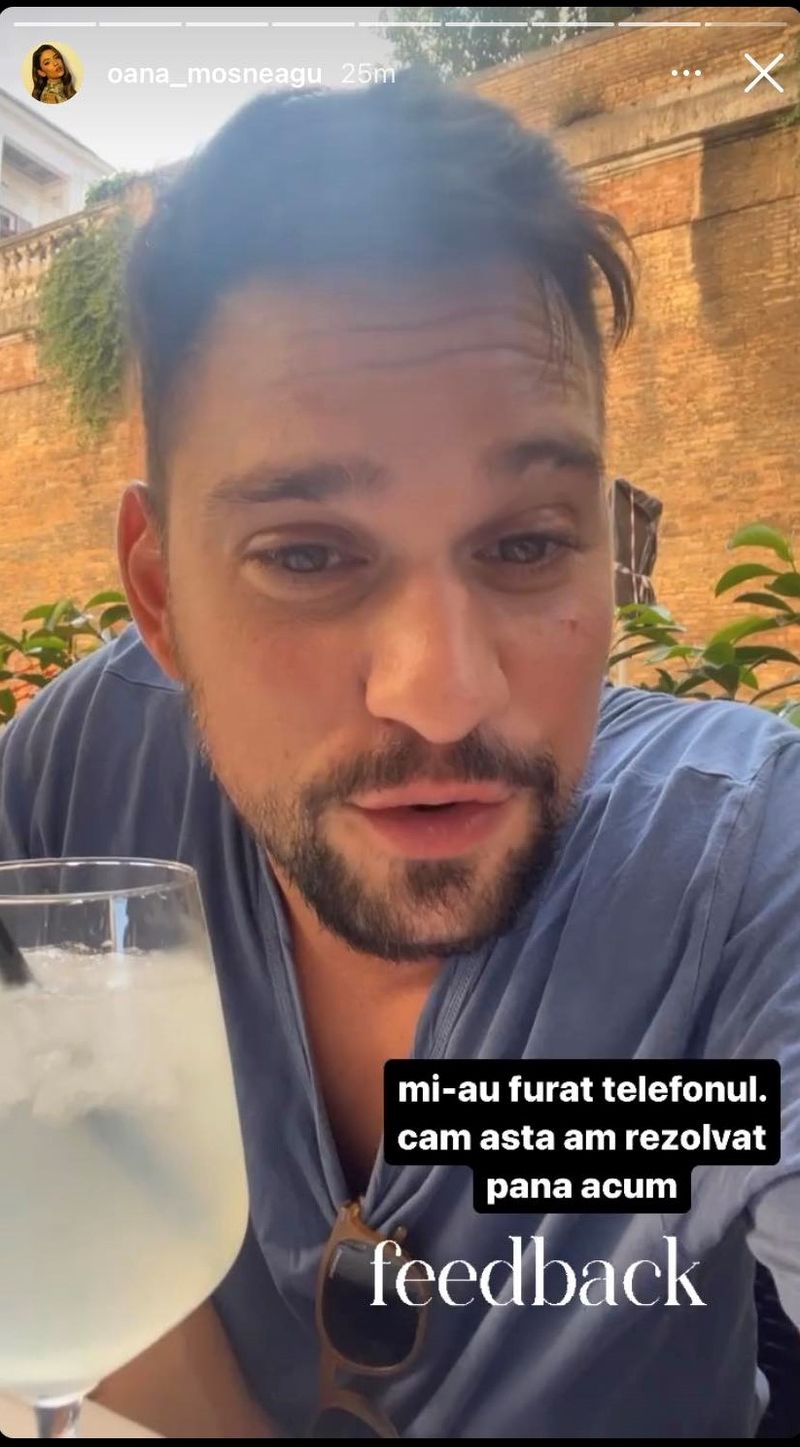 Ce a spus Oana Moșneagu, după ce iubitul ei a rămas fără telefon în vacanță