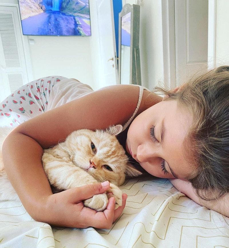Misha și fiica ei, extrem de triste după ce pisica lor a dispărut