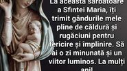 Mesaje și felicitari de Sfânta Maria 