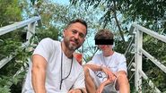 Dinu Maxer, imagine de colecție alături de fiul său 