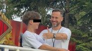 Dinu Maxer, imagine de colecție alături de fiul său 