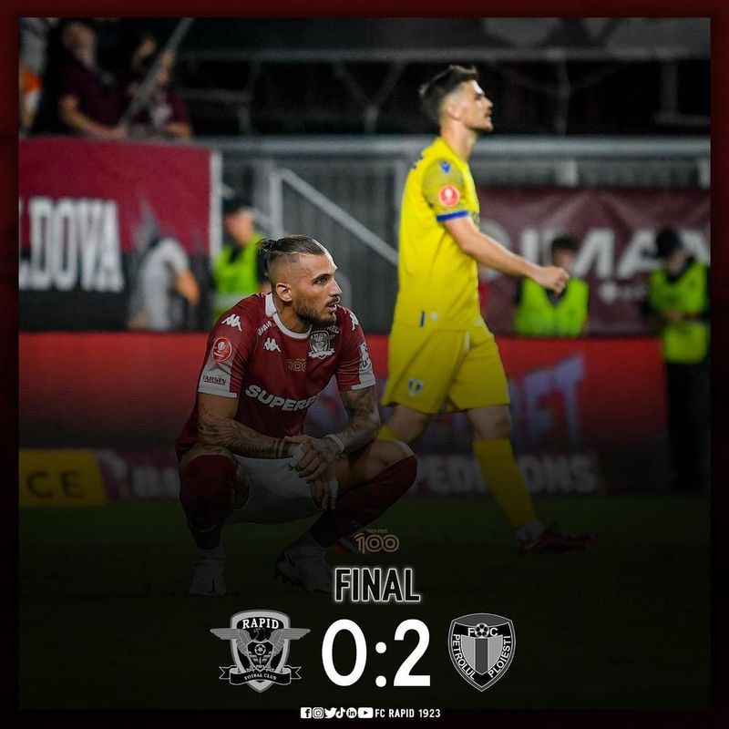 Rapid București - Petrolul Ploiești 0-2