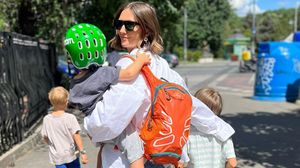 Adela Popescu și copiii ei