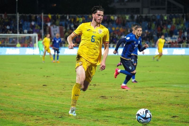 Tudor Băluță în tricoul selecționatei României