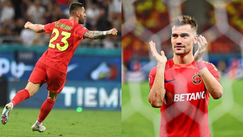 Cei doi marcatori ai FCSB-ului din partida cu Poli Iași,&nbsp;Ovidiu Popescu&nbsp;și&nbsp;Darius Olaru.