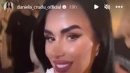 Daniela Crudu, la botezul fetiței sale