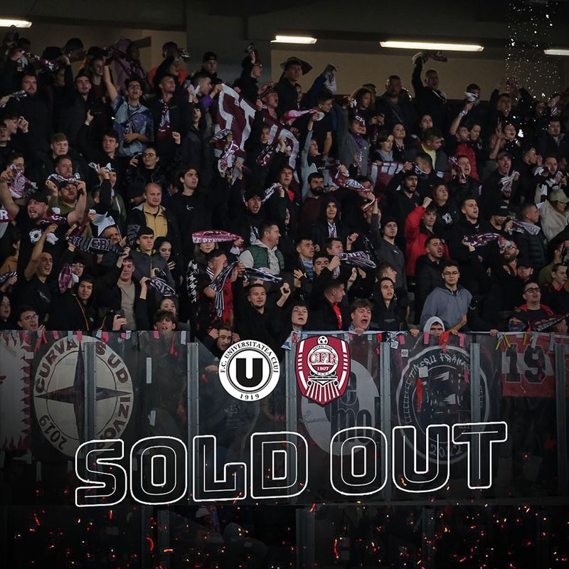 Derby-ul dintre CFR Cluj și U Cluj a fost sold out!