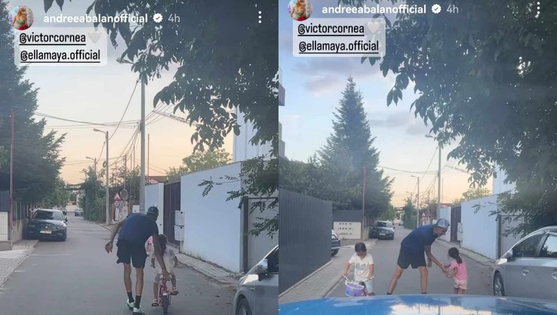 Victor Cornea și fiicele Andreei Bălan 