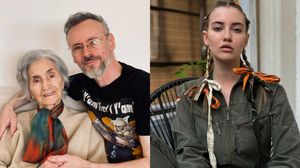 Iulia Albu, Mihai Albu și mama sa