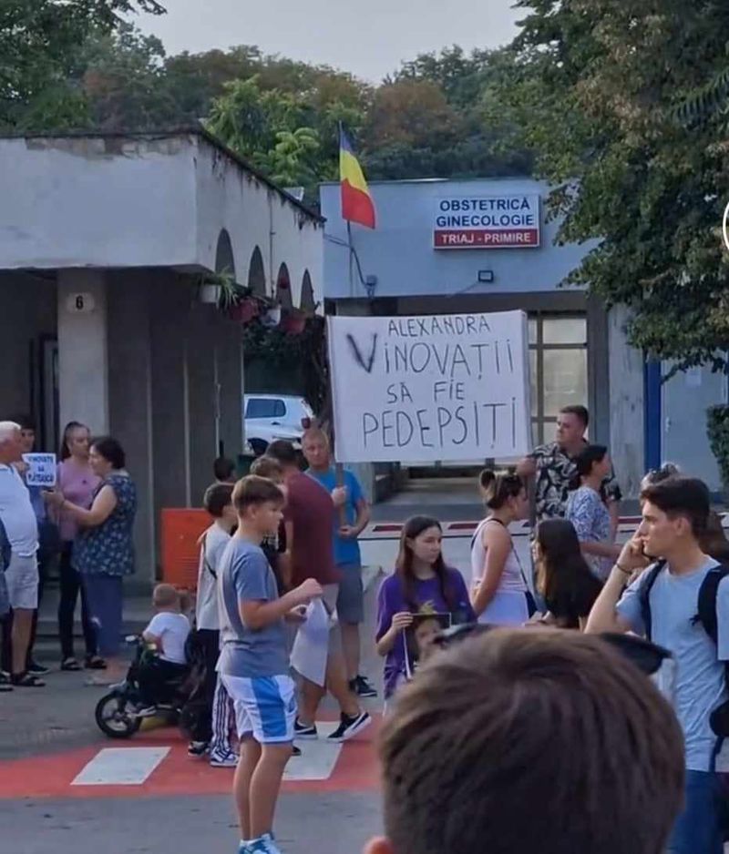alexandra ivanov, caz botosani, gravida moarta, protest