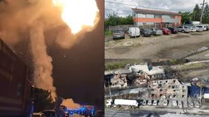 O familie din Crevedia a rămas fără casă, după ce aceasta a ars în urma exploziilor de la stația GPL